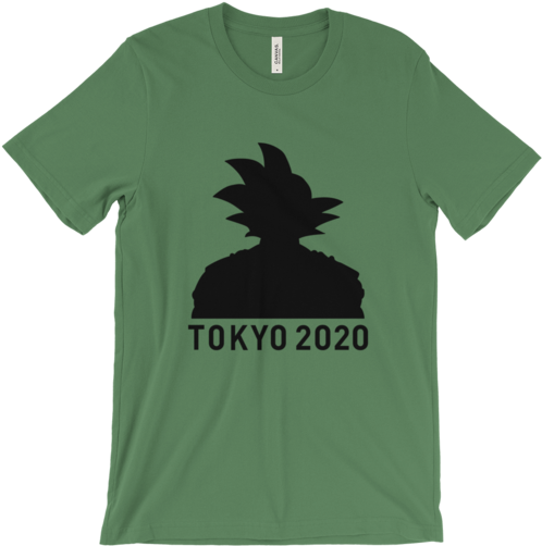 City *limited Run* Goku Silhouette Tokyo 2020 T-shirt - Stay Calm Its Only A Hill Short Sleeve T-shirt (color: (530x530), Png Download