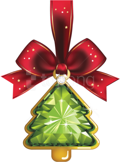 Christmas Crystal Tree Ornaments Clipart - Christmas Ornaments Clipart (442x600), Png Download