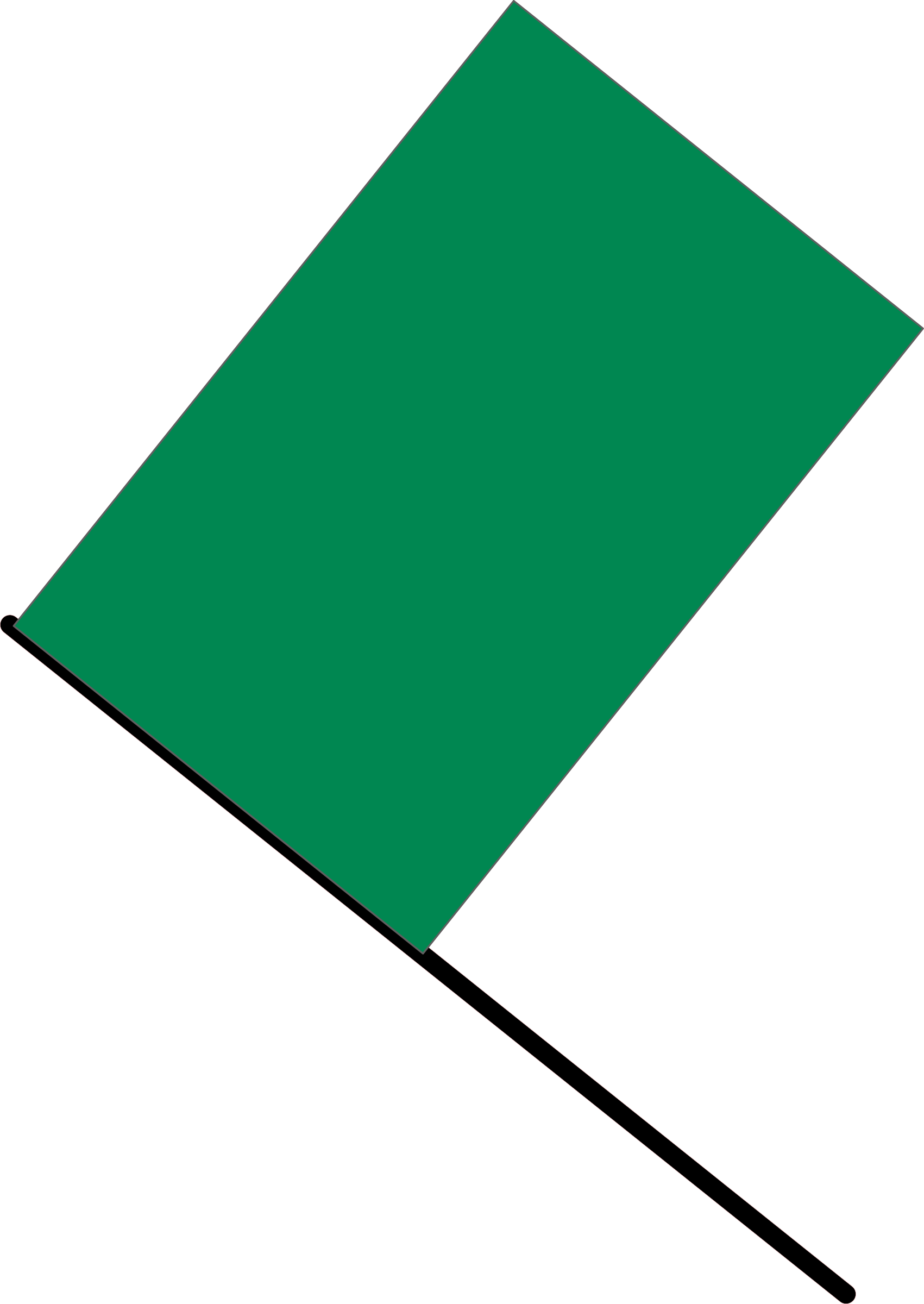 Free Vector Green Flag - Bandeira Verde Vetor (566x800), Png Download