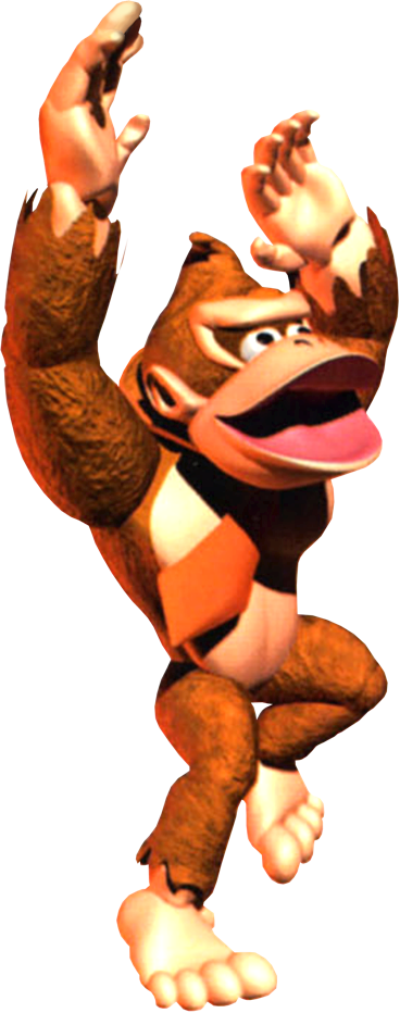 Donkey Kong Country - Saltando Png (368x932), Png Download