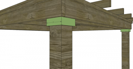 You Can Build This The Design Confidential Furniture - Build This Modern Pergola (550x288), Png Download