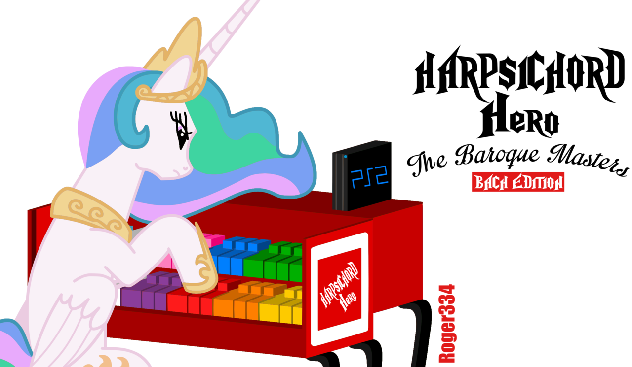 Roger334, Baroque, Crossover, Guitar Hero, Harpsichord, - Cartoon (1280x745), Png Download