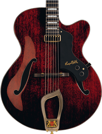 Hagstrom Hl550 Hero Natural Mahogany Gloss - Hagstrom Hl550 (350x453), Png Download