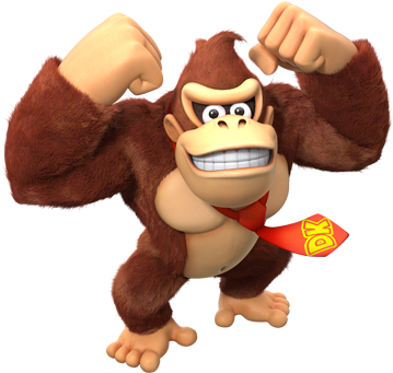 An Image Of Donkey Kong - Donkey Kong (360x490), Png Download