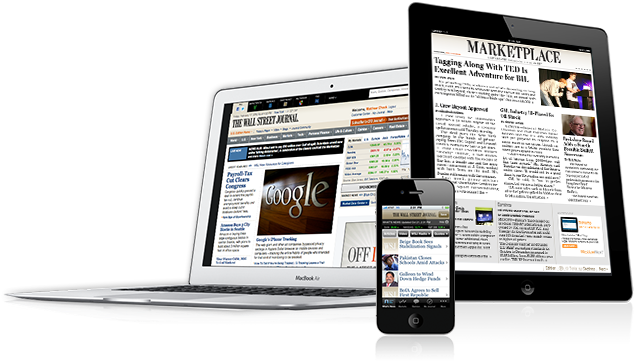 Surprising Ideas Wall Street Journal Home Delivery - Wall Street Journal App Ad (649x404), Png Download