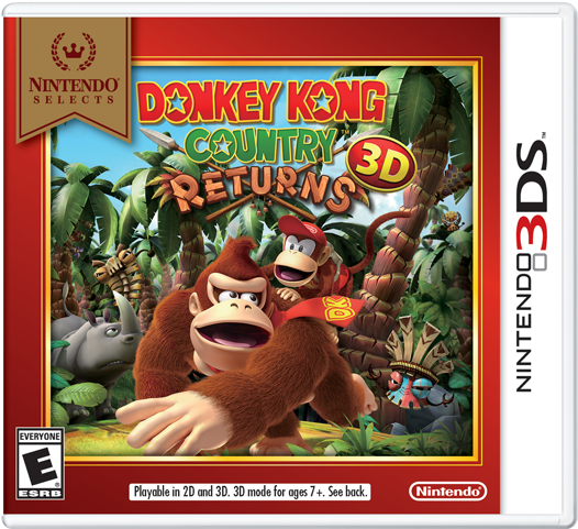 Donkey Kong Country Returns 3d - Donkey Kong Country Returns 3d [3ds Game] (640x480), Png Download