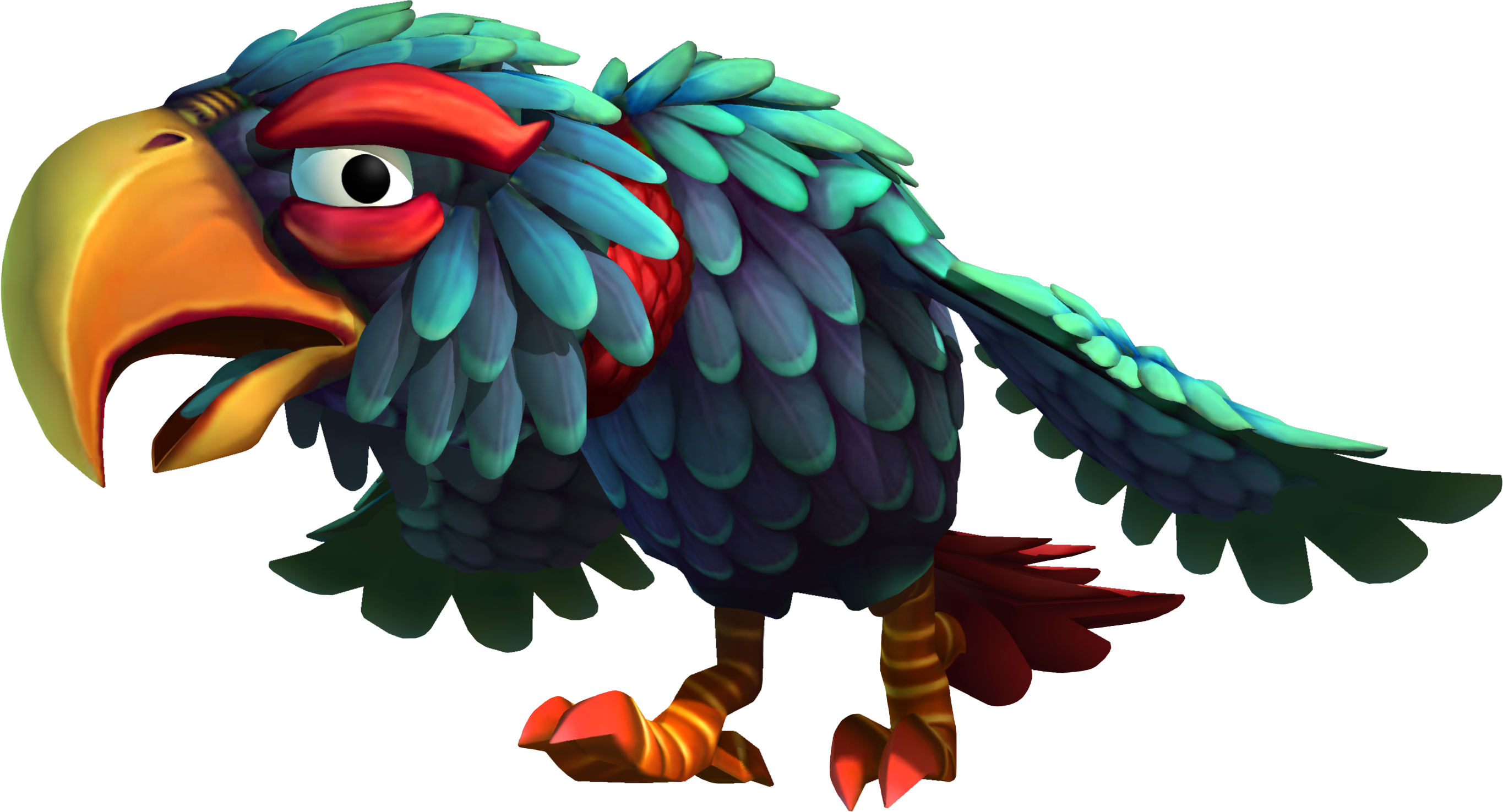 Awk - Donkey Kong Country Returns Bird (2730x1475), Png Download