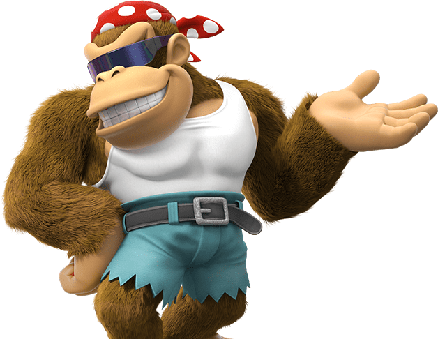 One Thing That Made The Game Truly Rewarding The First - Donkey Kong Country Tropical Freeze Funky Kong Png (628x486), Png Download