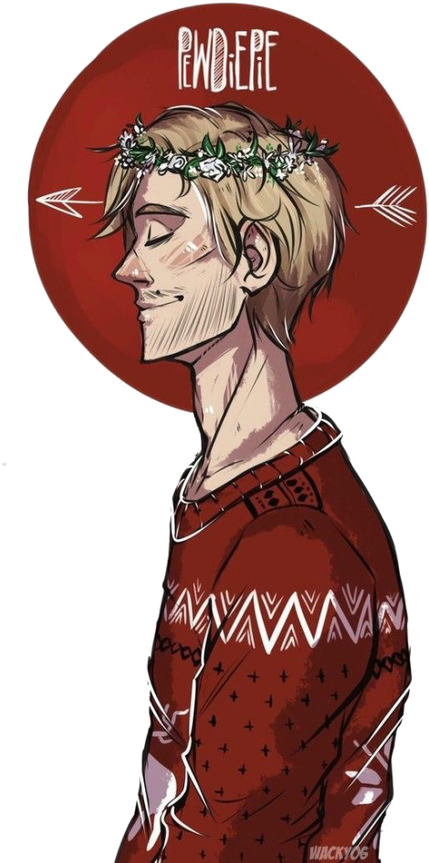 #pewdiepie #ютуб #видеоблоггер #летсплейщик - New Pewdiepie Fan Art (700x956), Png Download