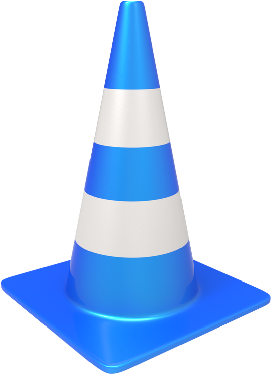 3d Traffic Cone [png - Traffic Cone Ai (800x800), Png Download