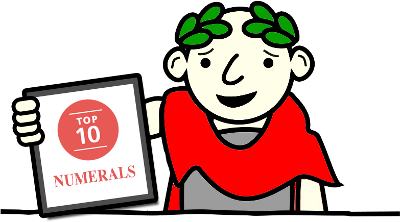 Popular Roman Numerals Conversions - Cartoon (854x520), Png Download