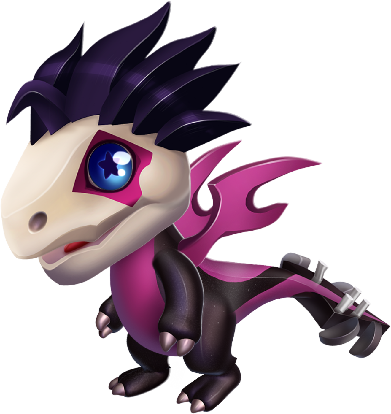 Rocker Dragon Baby - Dragon Mania Rocker Dragon (1318x1395), Png Download