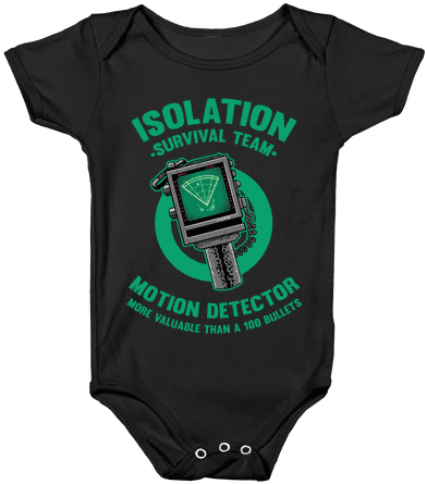 Isolation Survival Team Motion Detector Baby Onesy - Black And Blue Dress Meme (484x484), Png Download