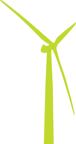 How To Set Use Green Wind Turbine Icon Png - Green Wind Turbine Vector (312x592), Png Download