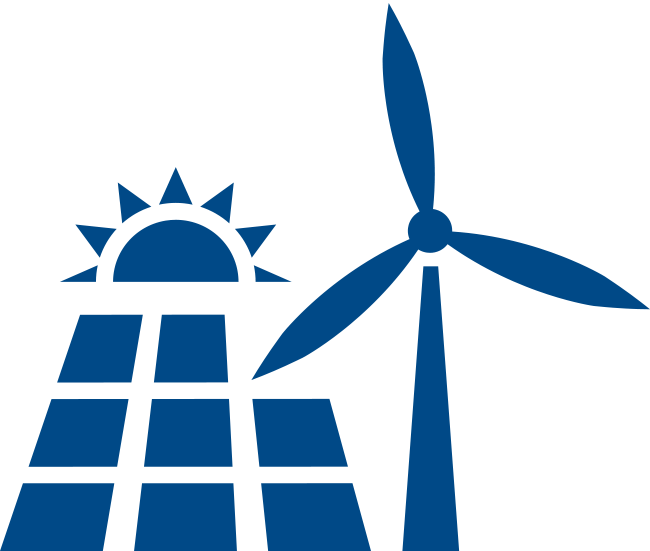 Renewable Energy - Renewable Energy Icon Blue (650x551), Png Download