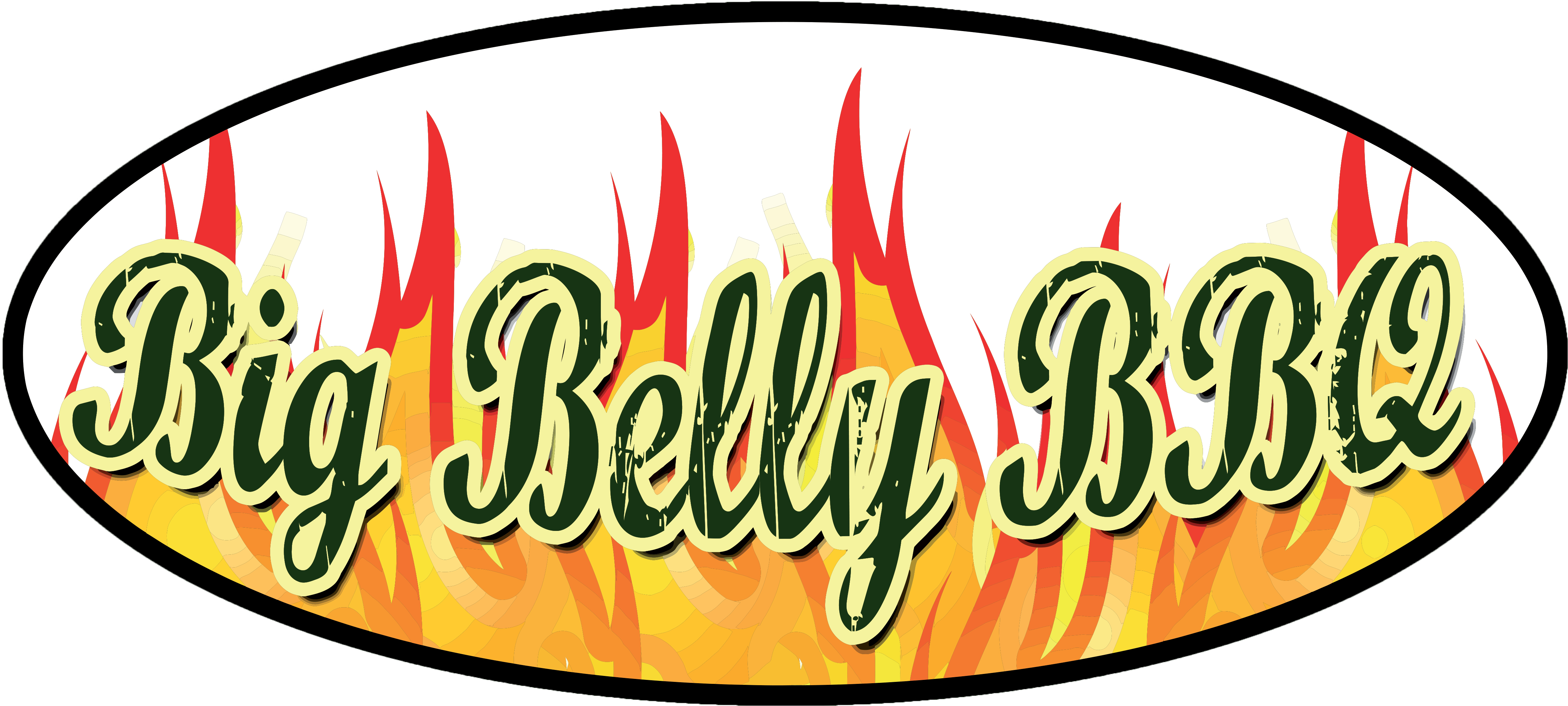 Logo - Big Belly Bbq (5000x2360), Png Download