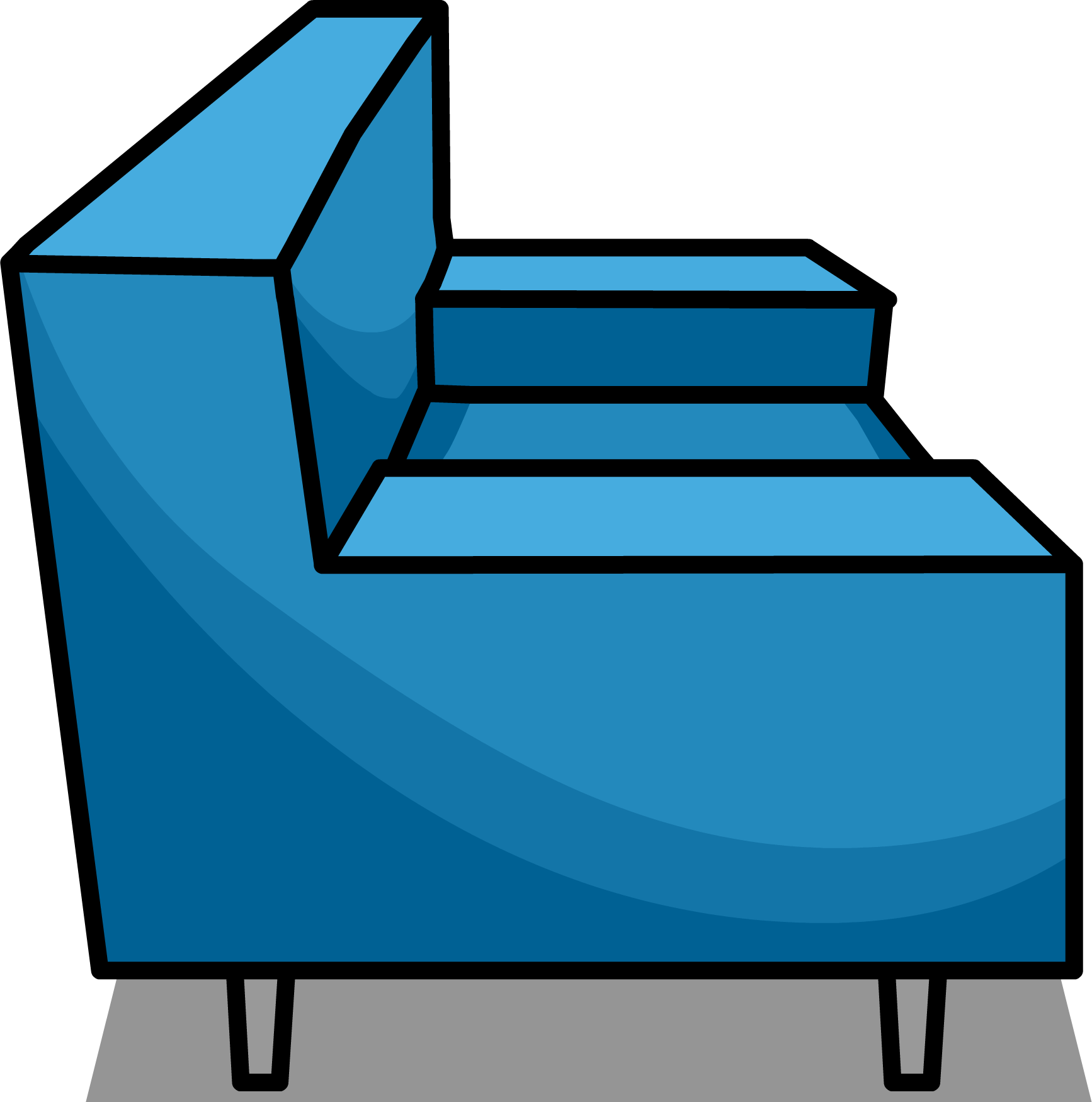 Modern Chair Sprite 007 - Club Penguin Modern Chair (1734x1750), Png Download