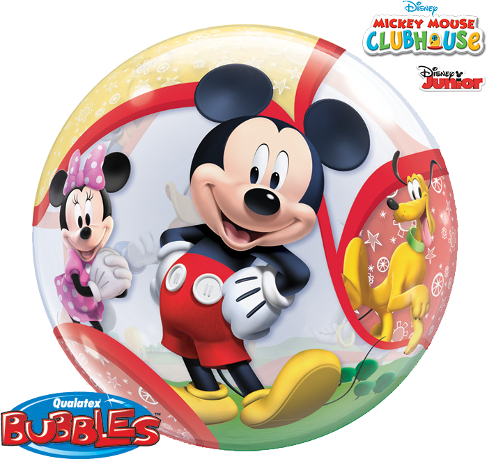 Mickey Mouse Clubhouse Bubble Balloon Balloon In A - Mickey Mouse Clubhouse (703x703), Png Download