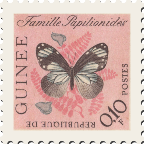 Medium Stamp Vintage - Vintage Post Stamps Png (500x500), Png Download