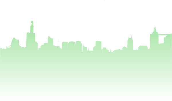 How To Set Use Green Skyline Of City Clipart - Town Hall Meeting Poster Template (600x353), Png Download