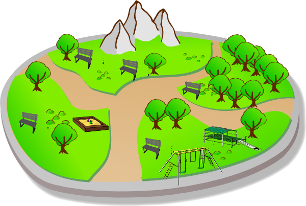 Park Clipart (600x403), Png Download