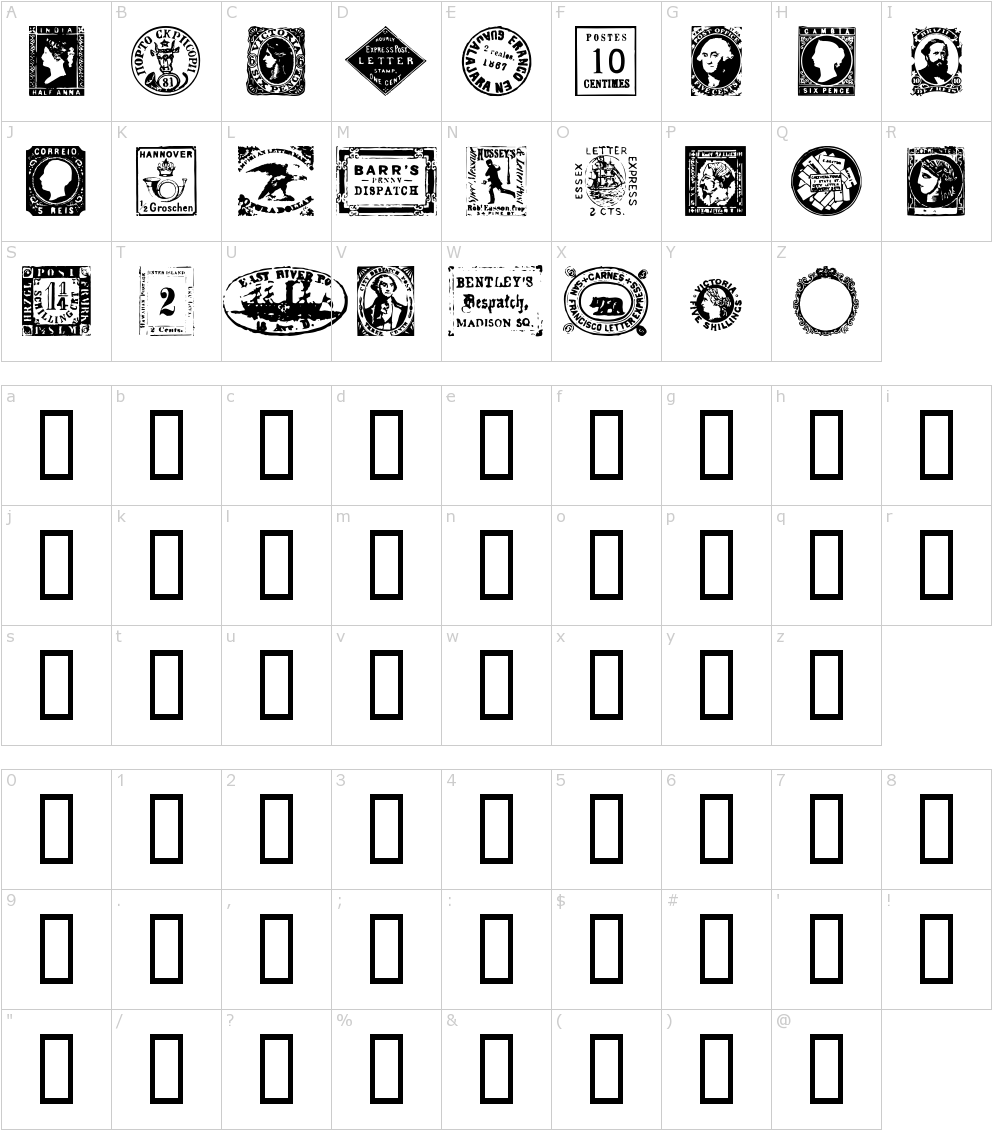 Postage Stamps Font - Font Camelot Black (1000x1150), Png Download