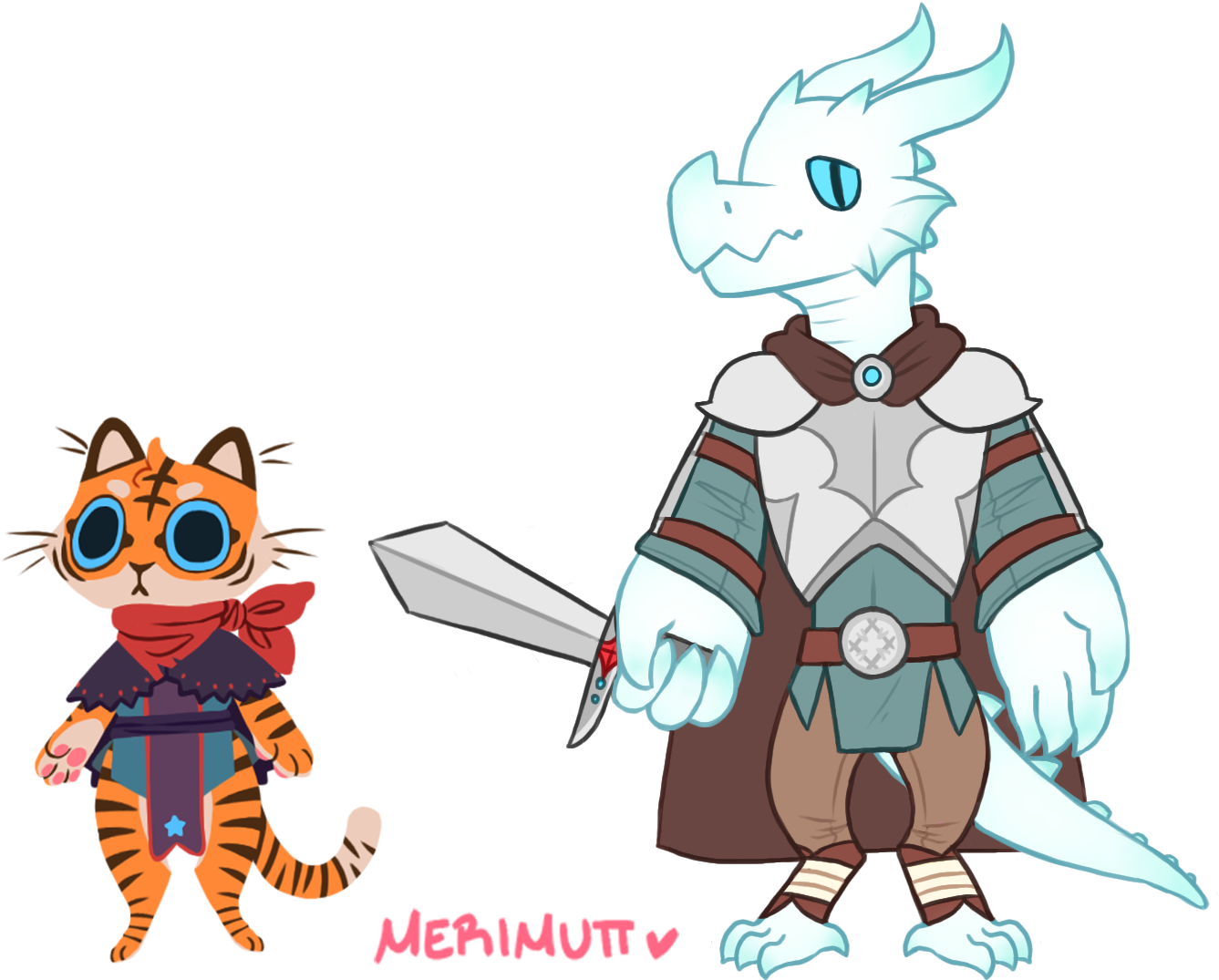 When Furries Play Dnd - Cute Tabaxi Dnd Character (1430x1164), Png Download