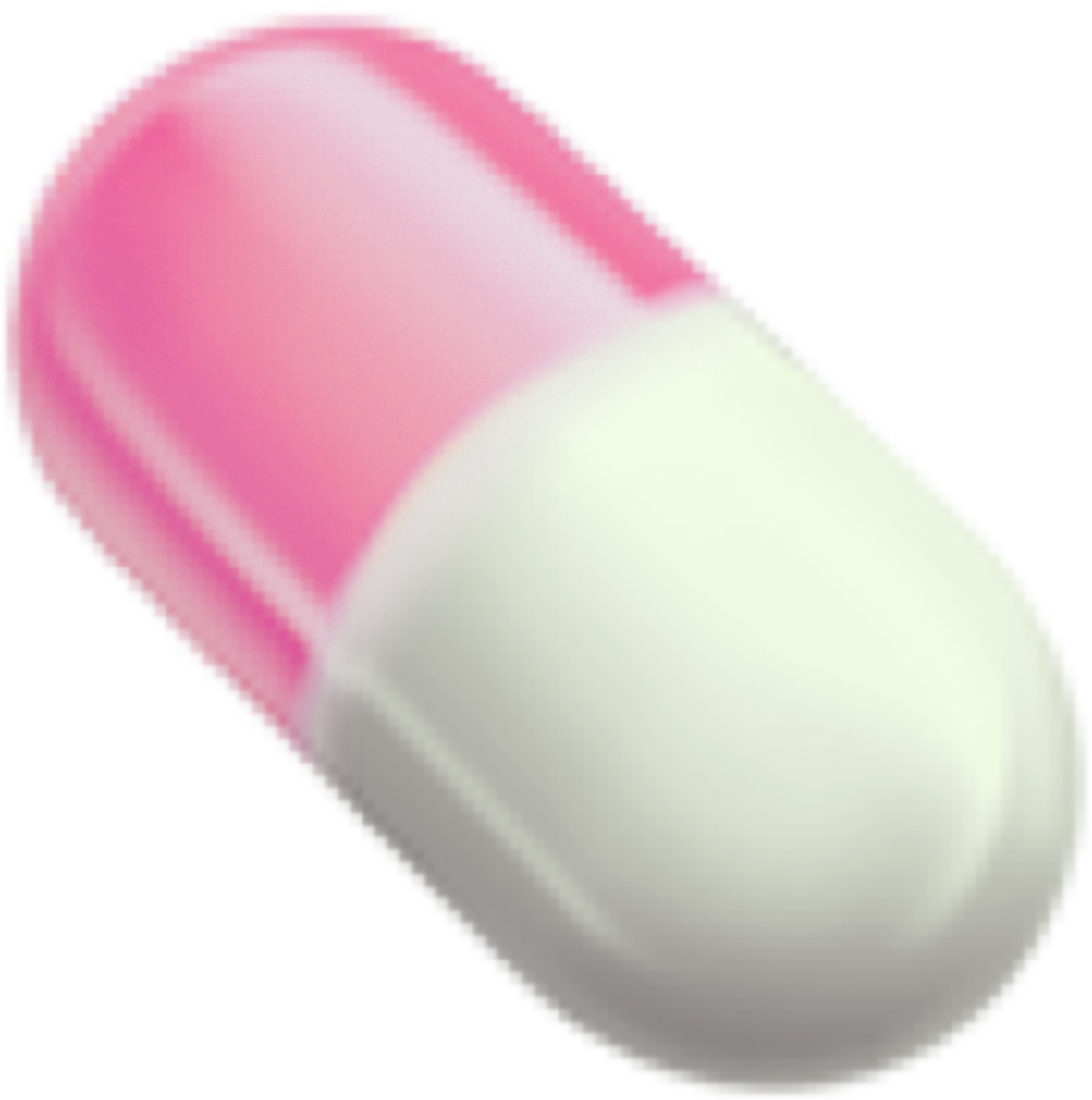 Pink And Whit Pill Emoji💊 Freetouse Freetoedit - Pill (3464x3464), Png Download