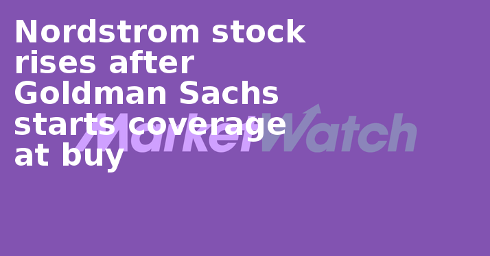 Nordstrom Stock Rises After Goldman Sachs Starts Coverage - Land's End Sign (714x374), Png Download