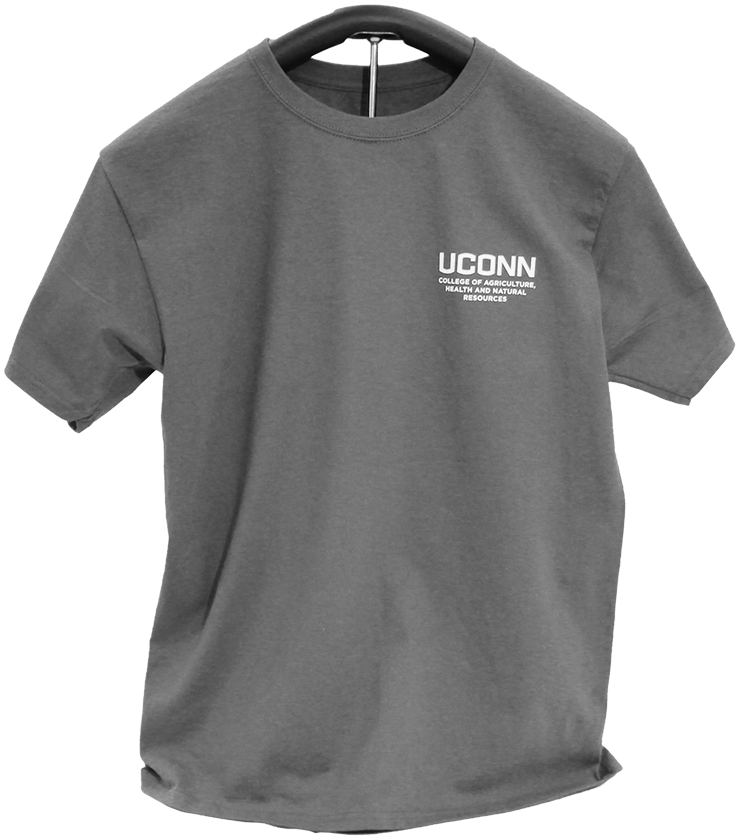 Cahnr Gray Crew Neck Short Sleeve T Shirt - Basic Logo Tee (800x883), Png Download