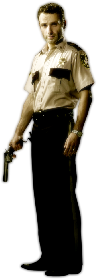 Rick Grims - Walking Dead Rick Grimes Sheriff Uniform Halloween (496x1039), Png Download