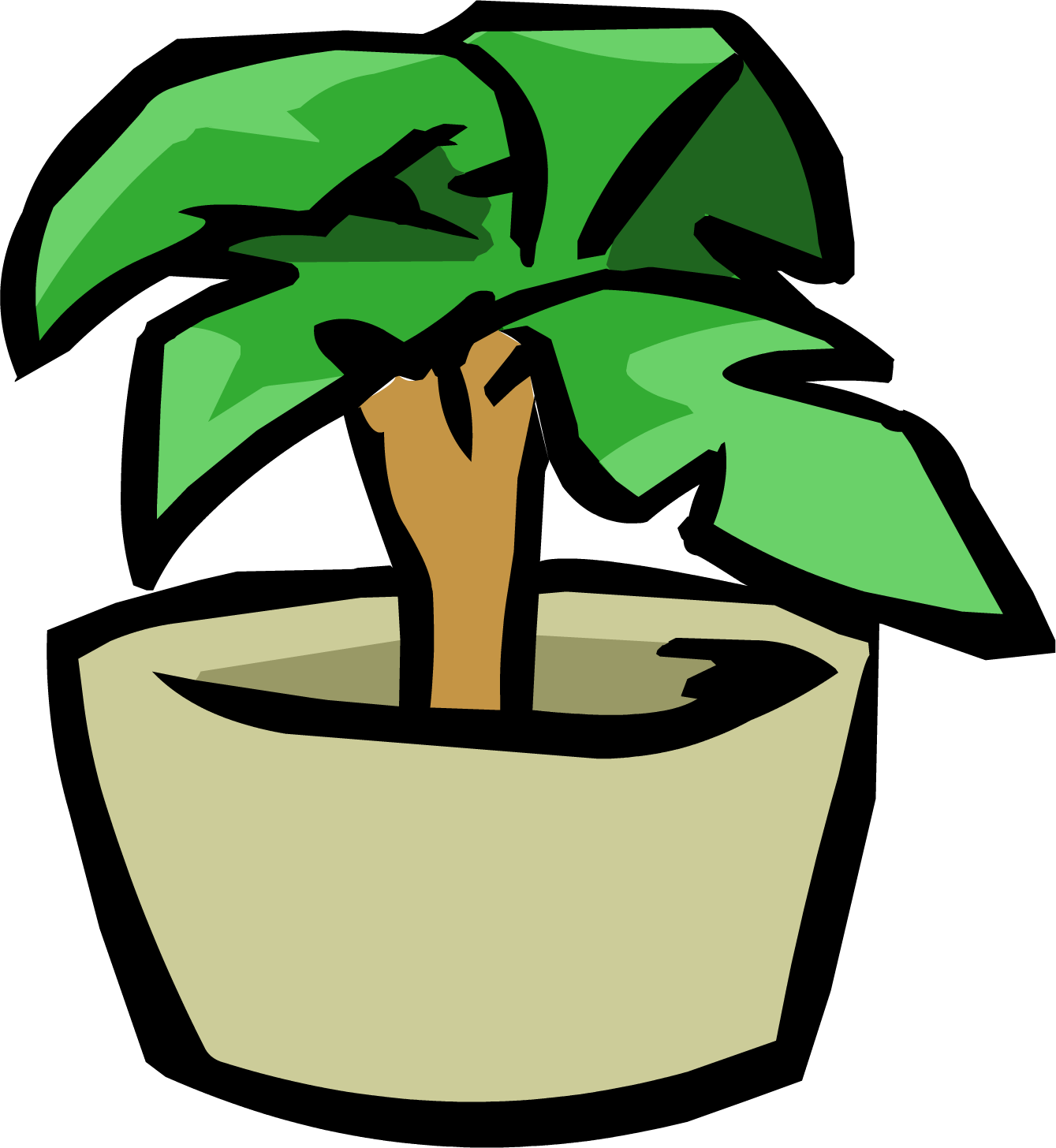 Small House Plant (1339x1456), Png Download