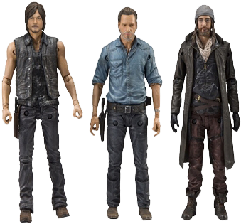 The Walking Dead - Walking Dead Action Figure (361x414), Png Download