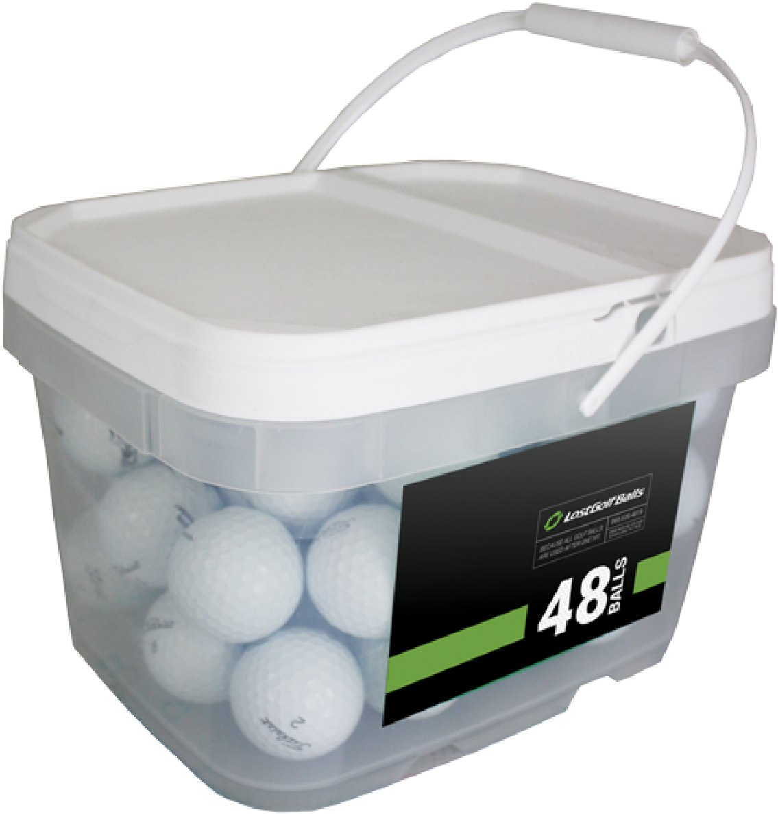 48 Titleist Pro V1 Bucket - Used 48ct Titleist Dt Trusoft Golf Balls Bucket - Lost (1200x1200), Png Download