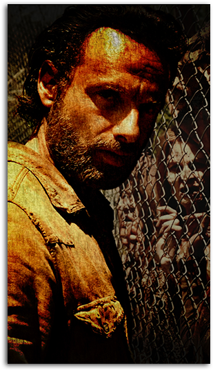 Walking Dead Rick Mobile Wallpaper - Walking Dead Rick Hd (485x550), Png Download