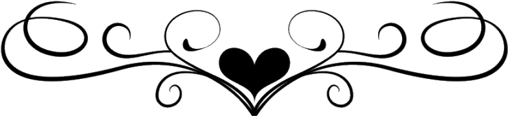 Hearts Scroll Clip Art Giftsforsubs - Bride And Groom Name Design (800x242), Png Download