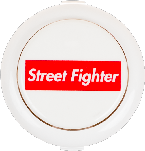 Street Fighter Groove Box Logo Pushbutton - Circle (594x594), Png Download