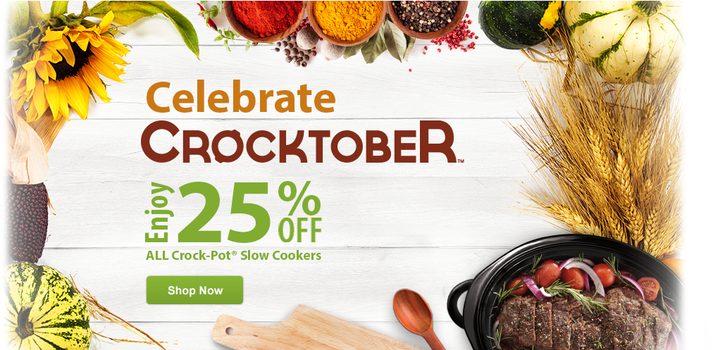 Crock-pot 2-quart Round Hook Up Connectable Entertaining (1173x496), Png Download