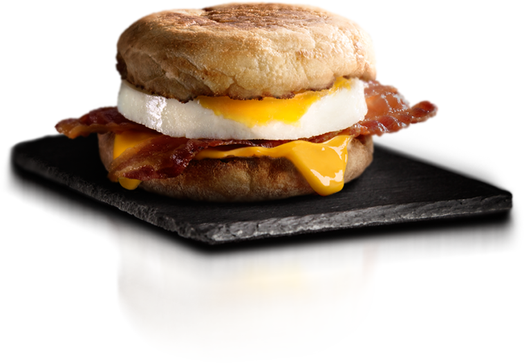 Bacon 'n Egg Mcmuffin® - Bacon N Egg Mcmuffin (758x525), Png Download