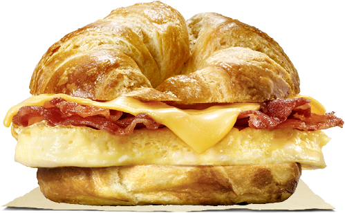 Our Grab And Go Bacon, Egg & Cheese Croissan'wich® - Best Burger King Coupon (500x540), Png Download