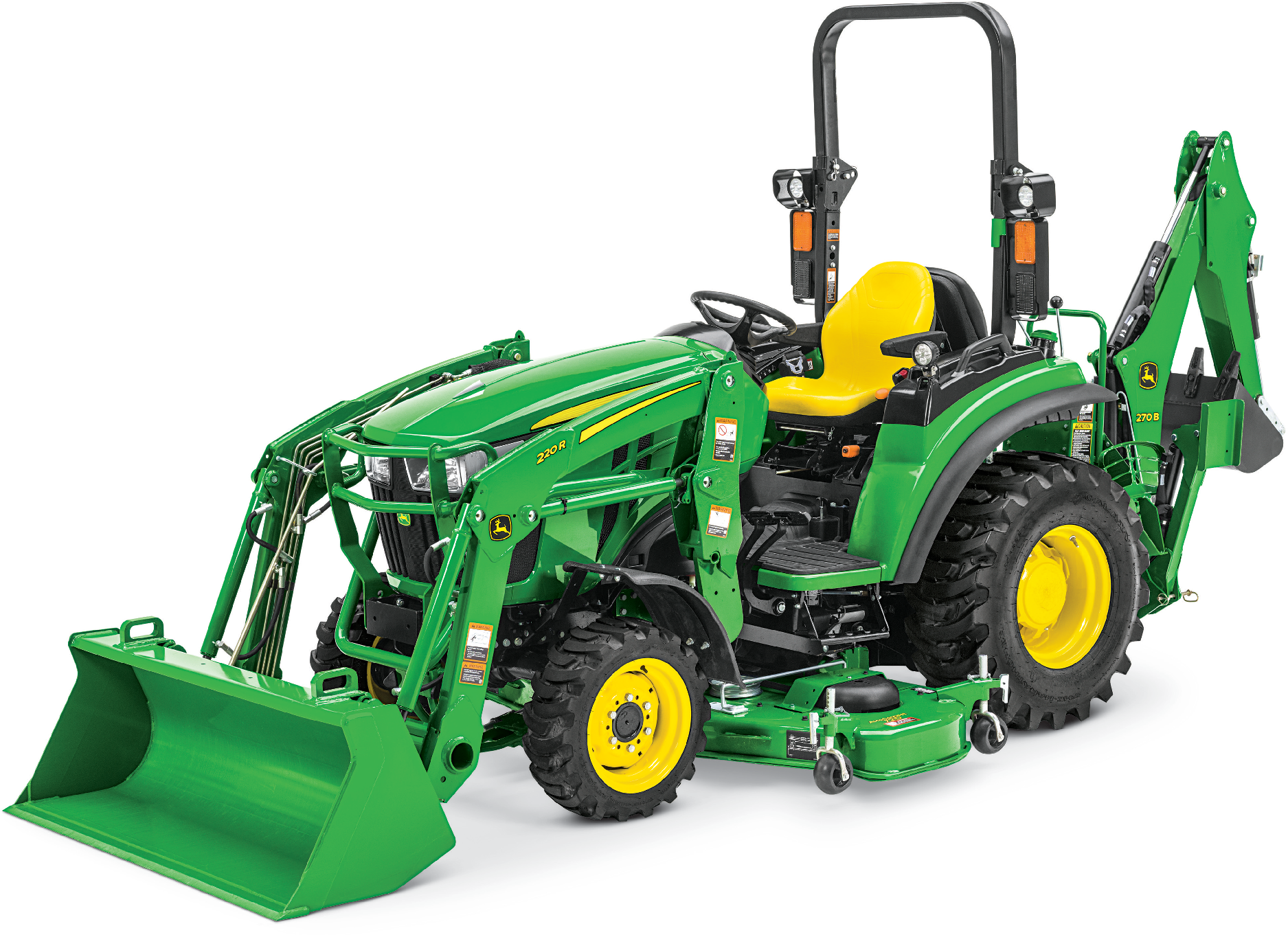 John Deere 2038r Compact Tractor - 2017 John Deere 2032r (2160x1728), Png Download
