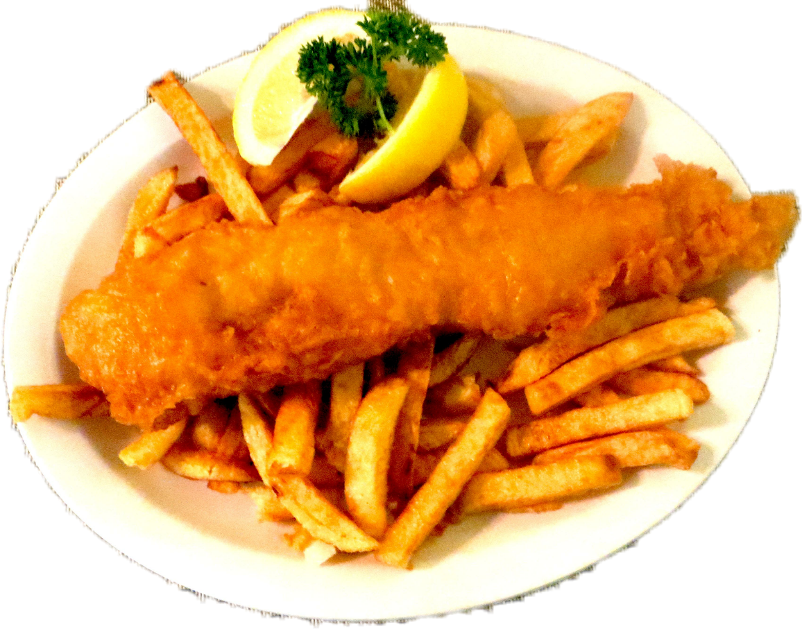 Fish & Chips (1156x907), Png Download