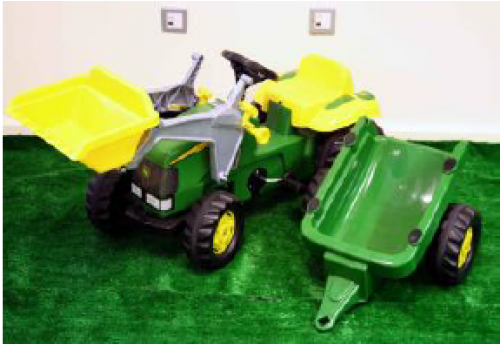 Rolly Kid Jd Tractor Loader Trailer - Tractor (500x500), Png Download