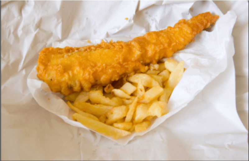 Takeaway Fish And Chips (800x800), Png Download