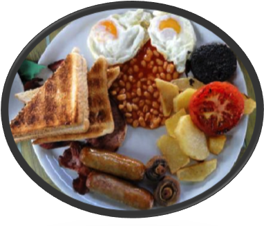 Fry - Irish Breakfast Transparent (421x328), Png Download