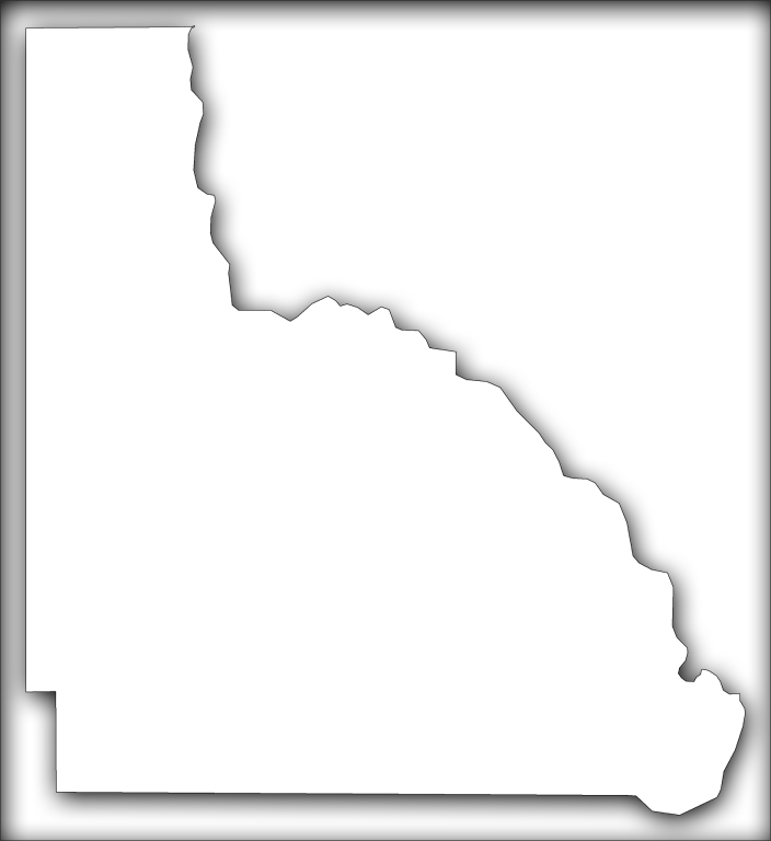 A Map Of Lafayette With An Outer Shadow Box Around - Silhouette (704x768), Png Download