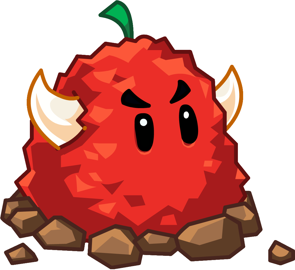 Red Boy - Plants Vs Zombies Mine Fruit (1137x1033), Png Download