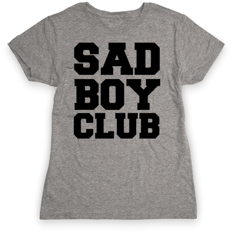 Sad Boy Club Womens T-shirt - Sad Girl Club Tote Bag: Funny Tote Bag From Lookhuman. (484x484), Png Download