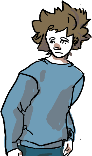 Pin Sad Boy Clip Art - Illustration (533x800), Png Download