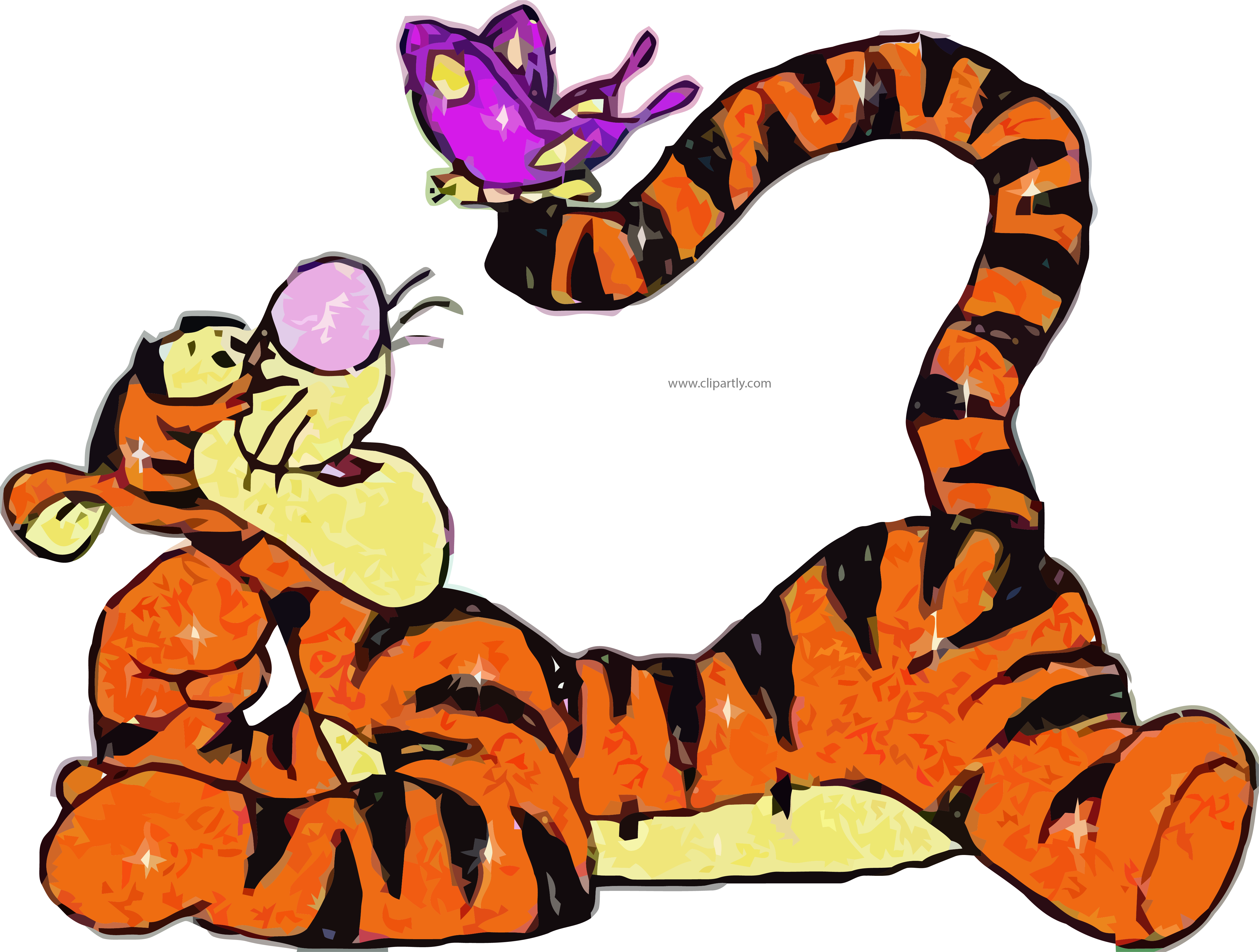 Tiiger Clipart Roaring Tiger - Disney Clipart Png (4710x3562), Png Download